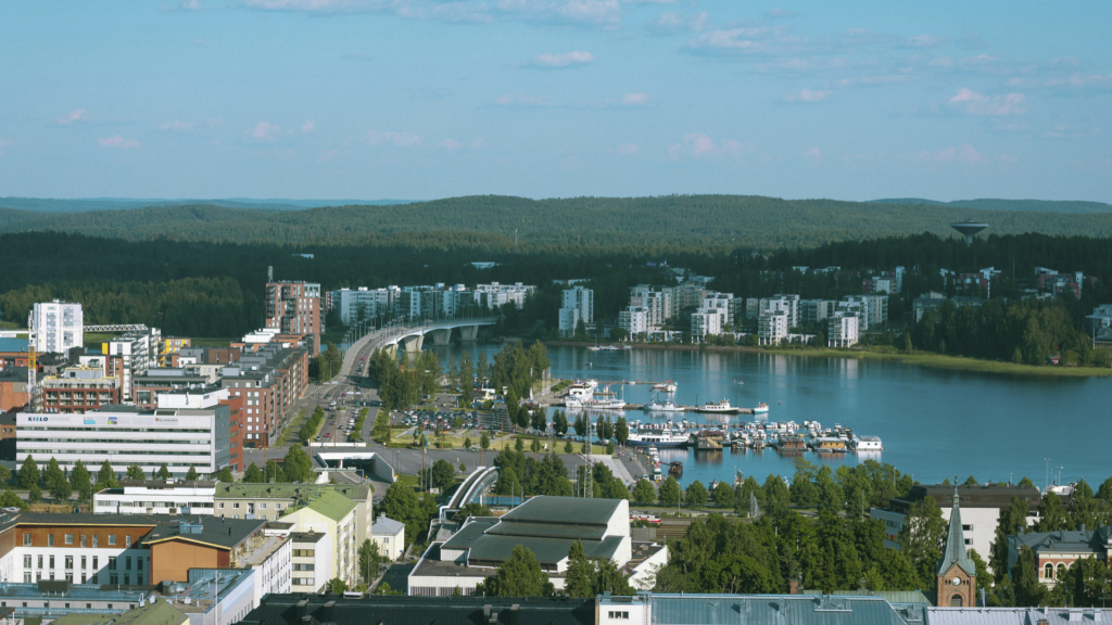 Ilmakuva Jyväskylän kaupunkimaisemasta